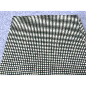 Green Gingham Cotton Fabric Fat Quarter 18x22" For Quilting Crafts